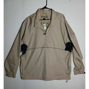 North End Techno Lite Putty Tan Jacket Quarter Zip Vent Back Men's Size XXL